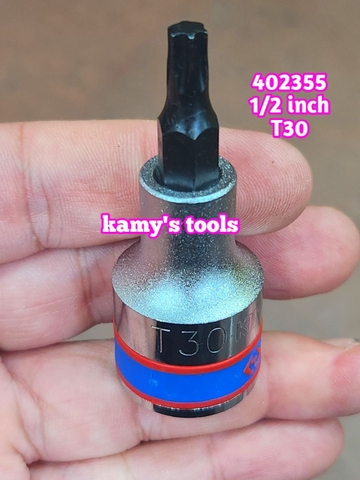 Đầu tuýp đầu khẩu lục giác bông sao Kingtony 1/2 inch T20 T25 T27 T30 T40 T45 T50 T55 T60 T70 402320 402325 402327 402330 402340 402345 402350 402355 402360 402370
