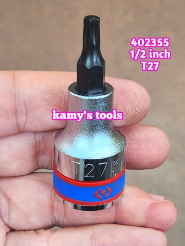 Đầu tuýp đầu khẩu lục giác bông sao Kingtony 1/2 inch T20 T25 T27 T30 T40 T45 T50 T55 T60 T70 402320 402325 402327 402330 402340 402345 402350 402355 402360 402370