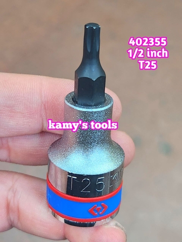 Đầu tuýp đầu khẩu lục giác bông sao Kingtony 1/2 inch T20 T25 T27 T30 T40 T45 T50 T55 T60 T70 402320 402325 402327 402330 402340 402345 402350 402355 402360 402370