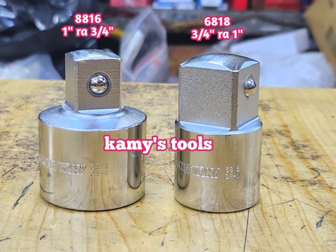 Đầu Chuyển Đầu Biến Cần Tuýp Kingtony 3/4 Ra 1, 1 Ra 3/4 model 6818 và 8816