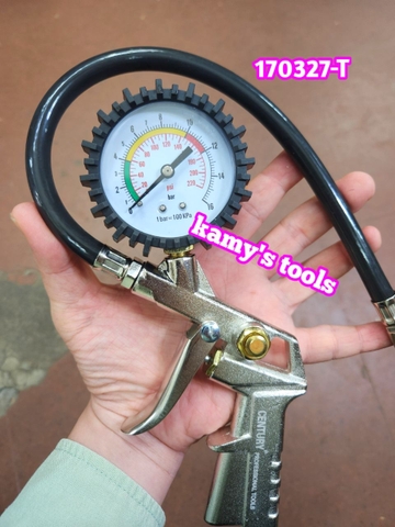 Bơm hơi xe máy đồng hồ Century model 170327-T