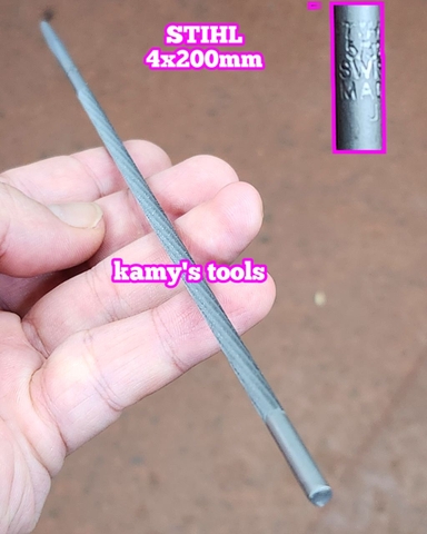 Giũa dũa tròn mài lưỡi cưa xích 4mm 5/32" STIHL dài 200mm