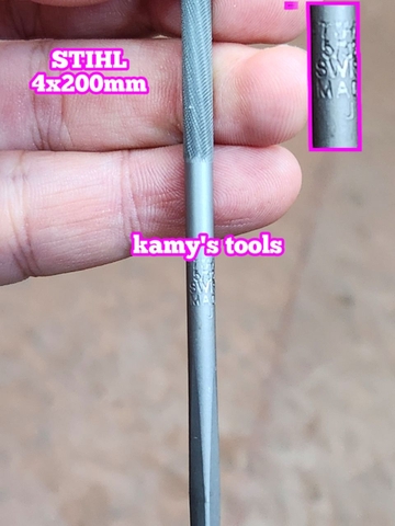 Giũa dũa tròn mài lưỡi cưa xích 4mm 5/32" STIHL dài 200mm