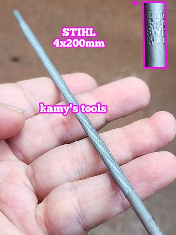 Giũa dũa tròn mài lưỡi cưa xích 4mm 5/32" STIHL dài 200mm