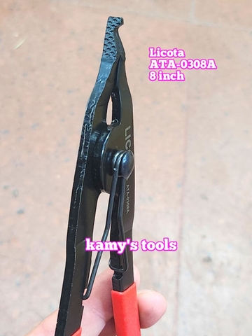 Kìm mở phe miệng dẹp xe hơi ô tô 8 inch 200mm Licota ATA-0308A