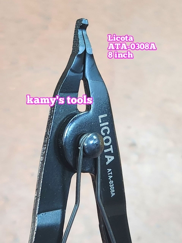 Kìm mở phe miệng dẹp xe hơi ô tô 8 inch 200mm Licota ATA-0308A