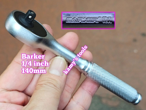 Cần siết tự động 1/4 inch Barker, cần siết đảo chiều 45 răng dài 140mm