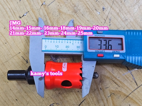 Mũi khoét lỗ kim loại JMG 14mm 15mm 16mm 18mm 19mm 20mm 21mm 22mm 23mm 24mm 25mm