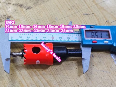 Mũi khoét lỗ kim loại JMG 14mm 15mm 16mm 18mm 19mm 20mm 21mm 22mm 23mm 24mm 25mm