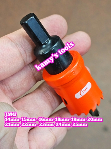 Mũi khoét lỗ kim loại JMG 14mm 15mm 16mm 18mm 19mm 20mm 21mm 22mm 23mm 24mm 25mm