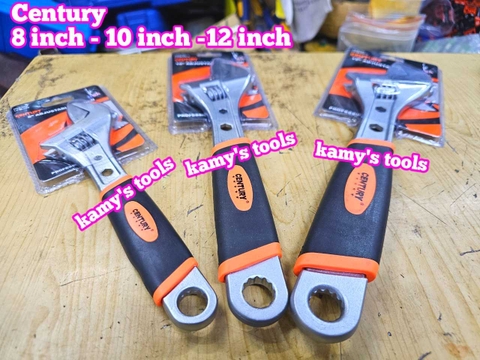 Mỏ lết cán bọc nhựa century 8 inch 10 inch 12 inch LU-MLCC8 LU-MLCC10 LU-MLCC12