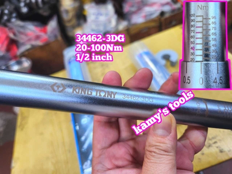 Cần siết lực Kingtony 1/2 inch 20-100Nm 34462-3DG dài 436mm