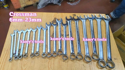 Cờ Lê Vòng Miệng Crossman 6mm 7mm 8mm 9mm 10mm 11 mm 12mm 13mm 14mm 15mm 16mm 17mm 18mm 19mm 20mm 21mm 23mm