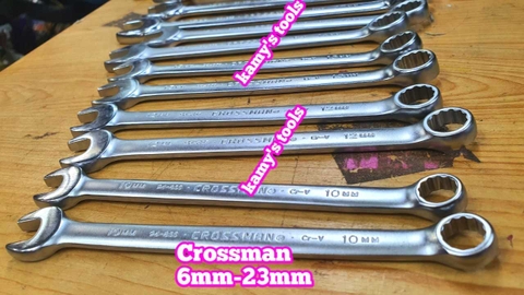 Cờ Lê Vòng Miệng Crossman 6mm 7mm 8mm 9mm 10mm 11 mm 12mm 13mm 14mm 15mm 16mm 17mm 18mm 19mm 20mm 21mm 23mm