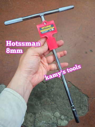 Cần tuýp chữ T lục giác Hotssman lọt lòng 21mm cỡ 8mm 10mm 12mm 13mm 14mm