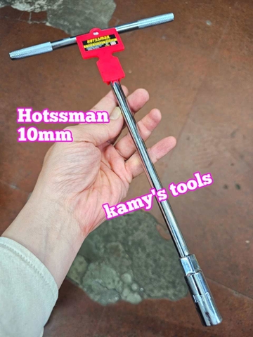 Cần tuýp chữ T lục giác Hotssman lọt lòng 21mm cỡ 8mm 10mm 12mm 13mm 14mm