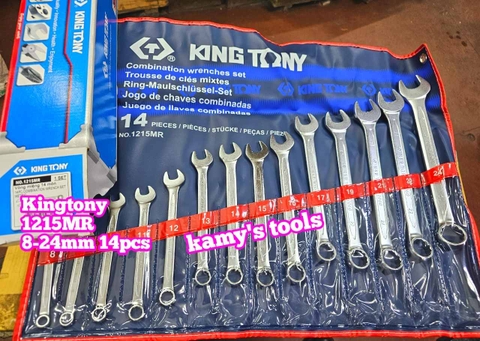 Bộ cờ lê vòng miệng 8-24mm 14 cây Kingtony 1215MR