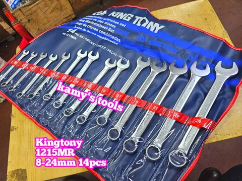 Bộ cờ lê vòng miệng 8-24mm 14 cây Kingtony 1215MR