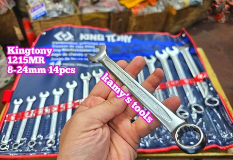 Bộ cờ lê vòng miệng 8-24mm 14 cây Kingtony 1215MR