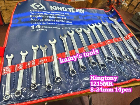 Bộ cờ lê vòng miệng 8-24mm 14 cây Kingtony 1215MR