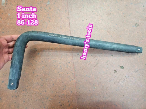 Cần tuýp siết đầu cong L 1 inch Santa đen cao cấp 86-128