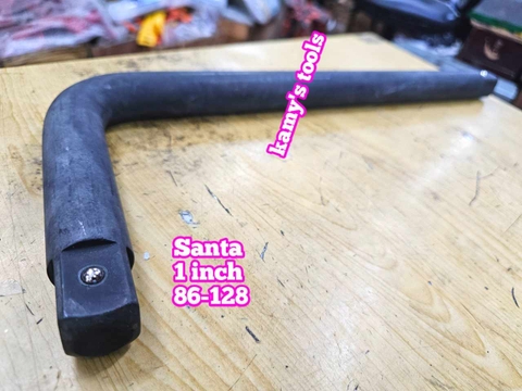 Cần tuýp siết đầu cong L 1 inch Santa đen cao cấp 86-128