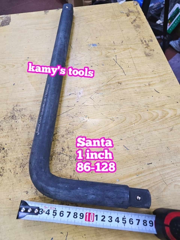 Cần tuýp siết đầu cong L 1 inch Santa đen cao cấp 86-128