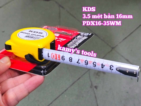 Thước cuộn thép 3.5m nhật KDS model PDX16-35WM bản 16mm, thước kéo 3.5 mét