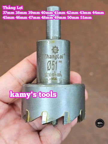 Mũi Khoét Lỗ Hợp Kim Thắng Lợi 37mm 38mm 39mm 40mm 41mm 42mm 43mm 44mm 45mm 46mm 47mm 48mm 49mm 50mm 51mm
