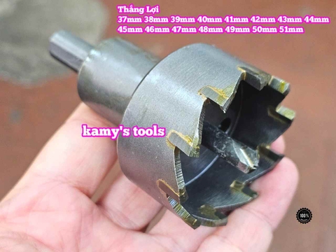 Mũi Khoét Lỗ Hợp Kim Thắng Lợi 37mm 38mm 39mm 40mm 41mm 42mm 43mm 44mm 45mm 46mm 47mm 48mm 49mm 50mm 51mm