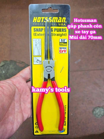 Kìm phe gắp phanh côn xe tay ga bi 6902 Hotssman 9 inch 225mm mũi dài 70mm