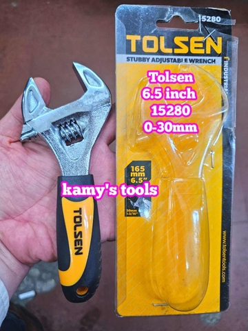 Mỏ Lết Mini Tolsen Mở Miệng 30mm Dài 165mm 6.5 inch 15280