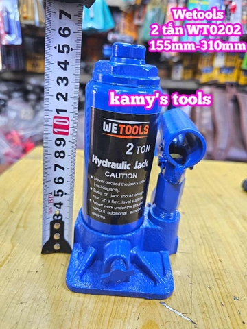 Kích con đội thuỷ lực 2 tấn Wetools WT0202 155mm-310mm