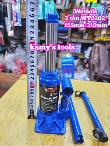 Kích con đội thuỷ lực 2 tấn Wetools WT0202 155mm-310mm