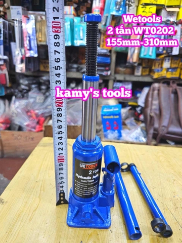 Kích con đội thuỷ lực 2 tấn Wetools WT0202 155mm-310mm