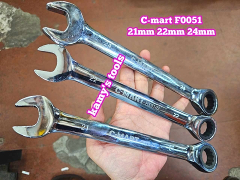 Cờ lê vòng miệng tự động C-mart 21mm 22mm 24mm F0051-21 F0051-22 F0051-24