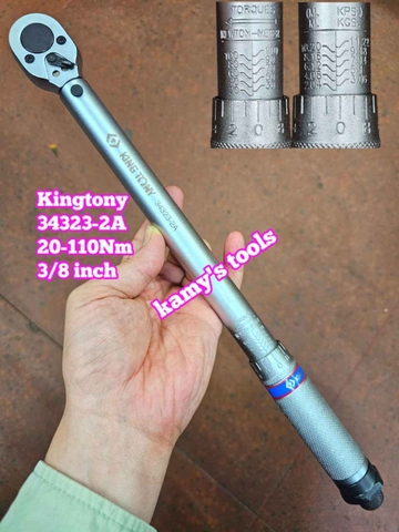 Cần Siết Lực Kingtony 34323-2a 20-110Nm Đầu Vuông 3/8, Cần Xiết Lực, Cần Chỉnh Lực