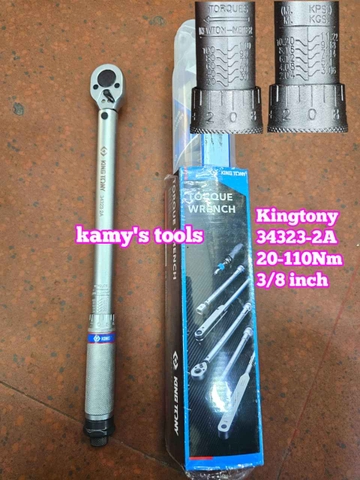 Cần Siết Lực Kingtony 34323-2a 20-110Nm Đầu Vuông 3/8, Cần Xiết Lực, Cần Chỉnh Lực