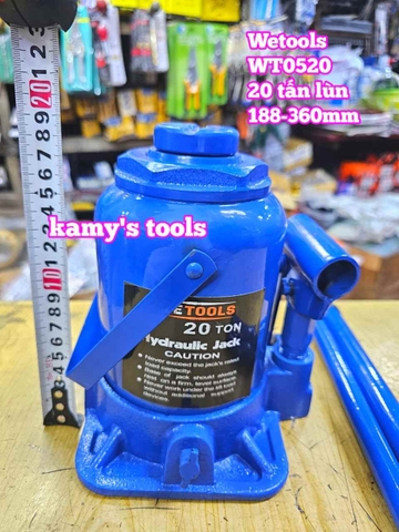 Kích con đội thuỷ lực 20 tấn lùn thấp Wetools WT0520 188-360mm