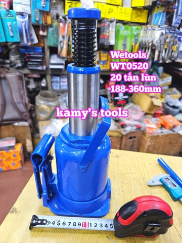 Kích con đội thuỷ lực 20 tấn lùn thấp Wetools WT0520 188-360mm