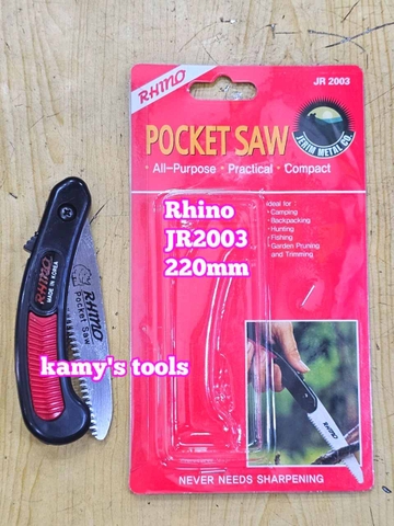 Cưa gỗ xếp cầm tay nhỏ gập gọn Rhino JR2003 Hàn Quốc dài 220mm