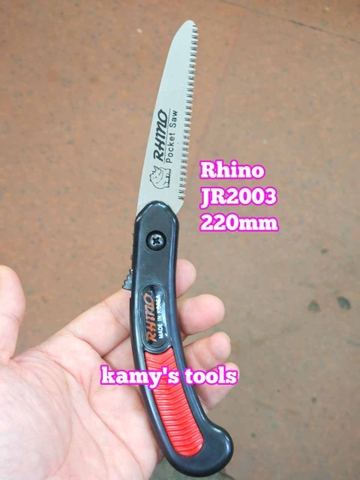 Cưa gỗ xếp cầm tay nhỏ gập gọn Rhino JR2003 Hàn Quốc dài 220mm