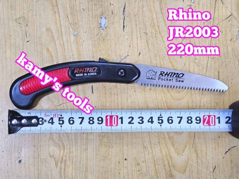 Cưa gỗ xếp cầm tay nhỏ gập gọn Rhino JR2003 Hàn Quốc dài 220mm