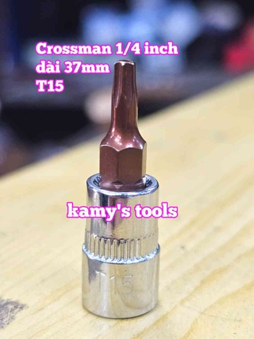 Tuýp lú đầu sao 6 cạnh 1/4 Inch Crossman T10 T15 T20 T25 T27 T30 T40 99-475 99-476 99-477 99-478 99-479 99-480 99-482