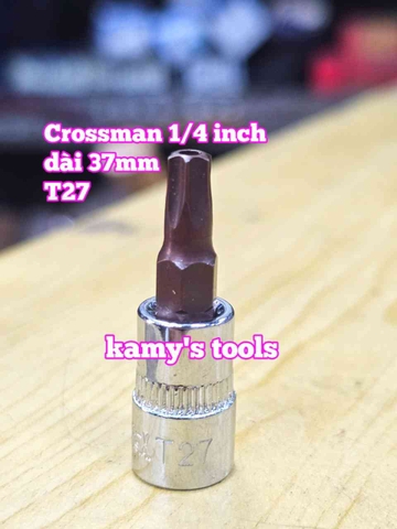 Tuýp lú đầu sao 6 cạnh 1/4 Inch Crossman T10 T15 T20 T25 T27 T30 T40 99-475 99-476 99-477 99-478 99-479 99-480 99-482