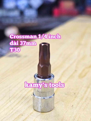 Tuýp lú đầu sao 6 cạnh 1/4 Inch Crossman T10 T15 T20 T25 T27 T30 T40 99-475 99-476 99-477 99-478 99-479 99-480 99-482