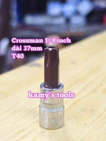 Tuýp lú đầu sao 6 cạnh 1/4 Inch Crossman T10 T15 T20 T25 T27 T30 T40 99-475 99-476 99-477 99-478 99-479 99-480 99-482