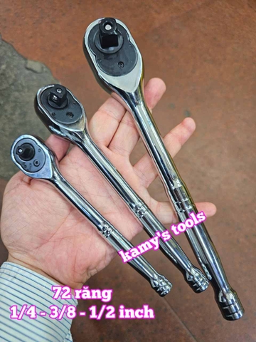 Cần tuýp tự động đảo chiều 1/4 inch 3/8 inch 1/2 inch 72 răng cao cấp TGT KING Wetools