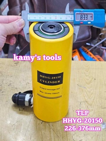 Kích thủy lực TLP 20 tấn hành trình 150mm HHYG-20150 cao 226-376mm