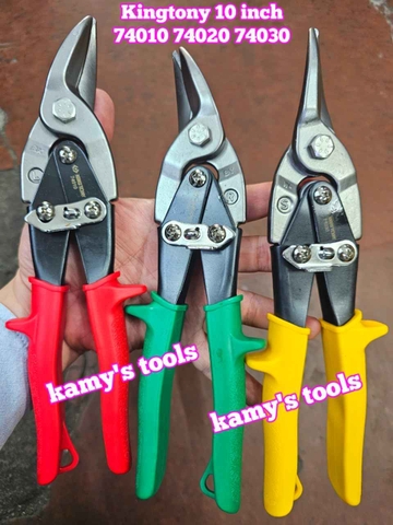 Kéo cắt tôn Kingtony 10 inch mũi thẳng, cong trái, cong phải model 74010 74020 74030